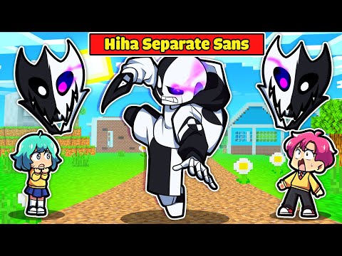 HIHA CHẾ TẠO THÀNH CÔNG BỘ GIÁP SEPARATE SANS TRONG MINECRAFT*HIHA SEPARATE SANS 😎😱💥