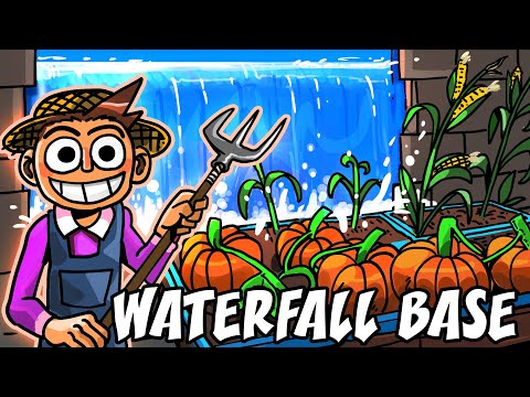 I built a WATERFALL INTO MY BASE in Rust!!!