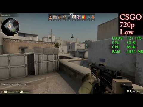 Intel UHD Graphics 630 — Intel Core i3-8100 — Counter Strike Global Offensive CSGO FPS Test Dust 2