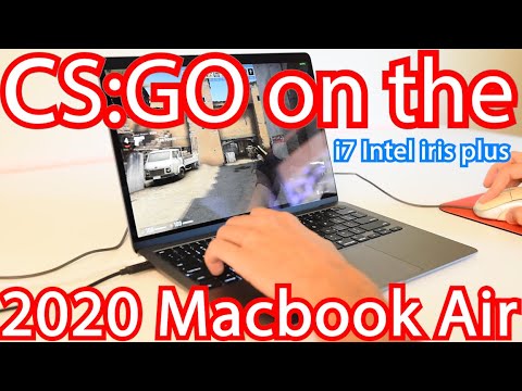 Macbook air 2020 Gaming TEST CSGO COMPETITIVE Counter Strike Global Offensive intel irus plus