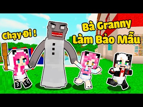 MỀU THỬ THÁCH 24 GIỜ TRỐN KHỎI NHÀ TRẺ GRANNY TRONG MINECRAFT*REDHOOD CÓ BẢO MẪU LÀ BÀ NGOẠI GRANNY