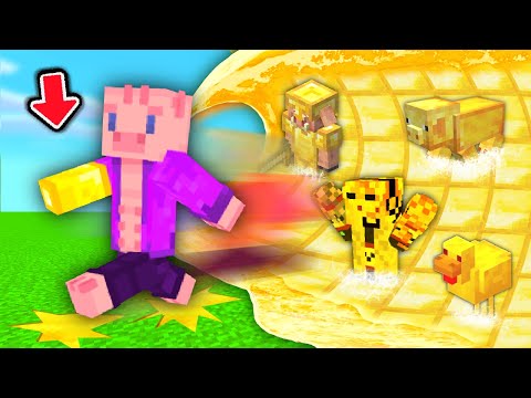 Minecraft, ale můj DOTEK změní VŠE na ZLATO…