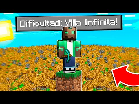 MINECRAFT pero EL MUNDO ES UNA ALDEA INFINITA! 😱🌎