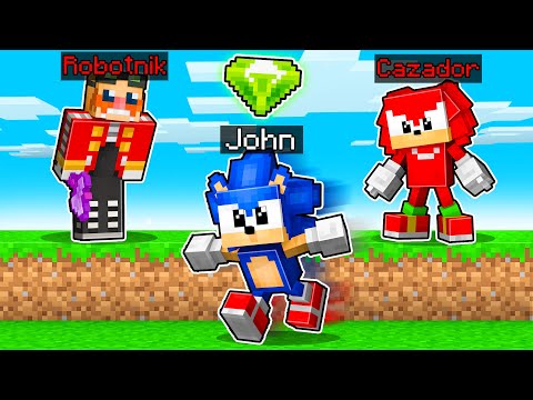 Minecraft: SONIC vs ASESINO 😱🔪 MINECRAFT SPEEDRUN vs ROBOTNIK y KNUCKLES