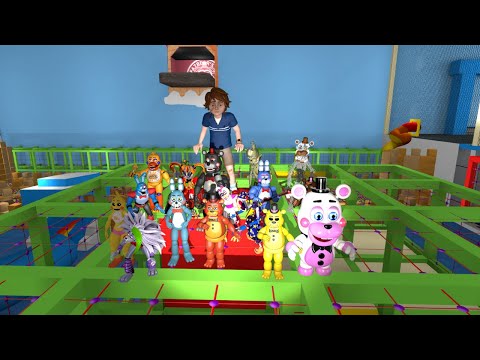 NEW ALL FNAF SECURITY BREACH ANIMATRONICS BABY AMALGAMATIONS In Garry's Mod! (Five Nights at Freddy)