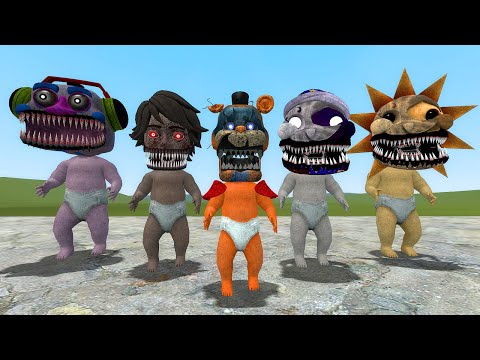 NEW NIGHTMARE BABY FNAF SECURITY BREACH AMALGAMATIONS In Garry's Mod! (Five Nights at Freddy)