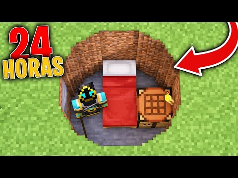 PASO 24 HORAS en un AGUJERO de MINECRAFT! 😂 CarlosCastle MINECRAFT