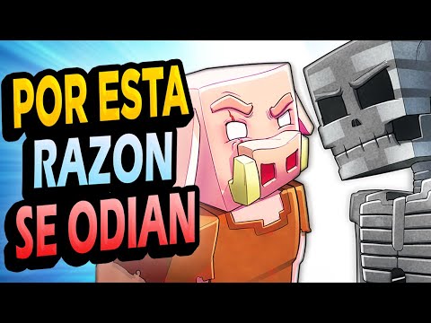 Por Esta Razón los Withers y Piglins se ODIAN en Minecraft!!!