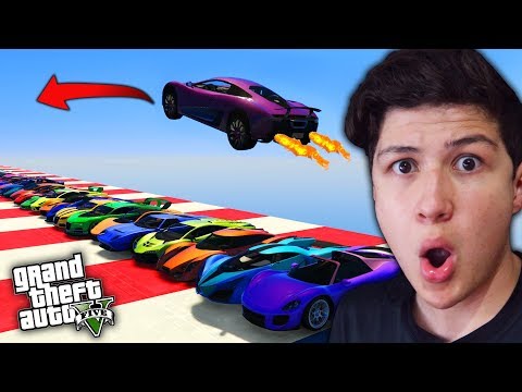 ¿Se Puede SALTAR Más de 100 AUTOS en GTA 5? Grand Theft Auto V – GTA V Misterios