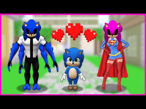 SONİC SÜPER KAHRAMANIN BEBEĞİ OLDU! 😍 – Minecraft