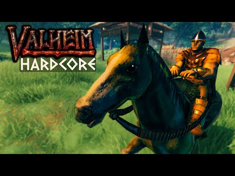 TAMED My First HORSE in Valheim Hardcore! Valheim Hardcore (Ep4)