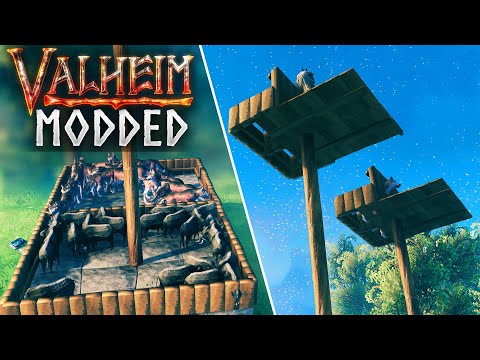 UNLIMITED 2-Star Wolf & Boar Farm! Modded Valheim EP15