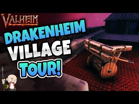 Valheim: Build & Decoration Tour – Drakenheim Clan – Jiroc's Viking Playground Server
