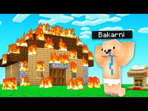 ZAPALIO SAM MU KUCU U MINECRAFT…