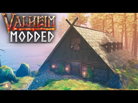 Building a Barn With a Hidden Feature! Modded Valheim EP21