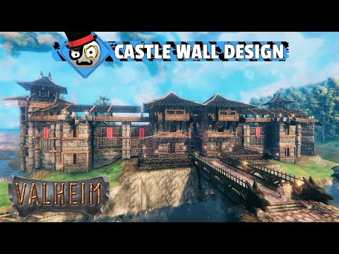 Castle Wall Design – Valheim – Hearth and Home (Speed build)