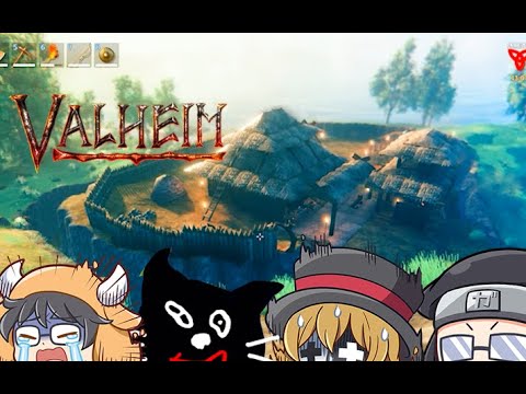 【Valheim】襲撃に備えてみんなで堀や壁づくり