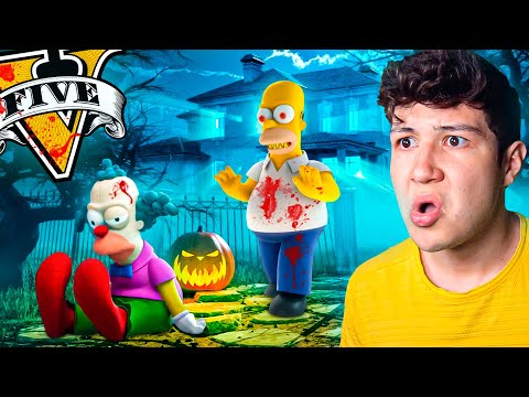 ENCONTRÉ a HOMERO.EXE en GTA 5… 👻😱 (Mods)