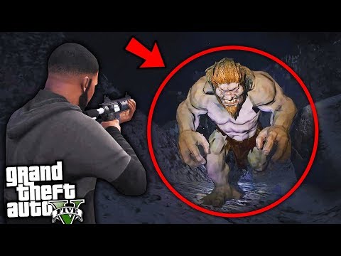 ENCONTRÉ al YETI en GTA 5… *MISTERIO* Grand Theft Auto V – GTA V Mods