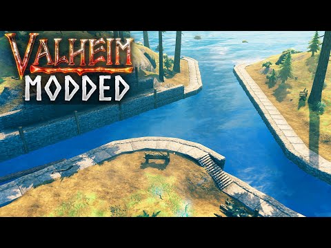 Finishing the Canal Project! Modded Valheim EP19
