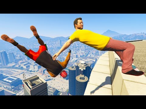 GTA 5 CRAZY Jumps/Falls Compilation #6 (Grand Theft Auto V Gameplay Moments)