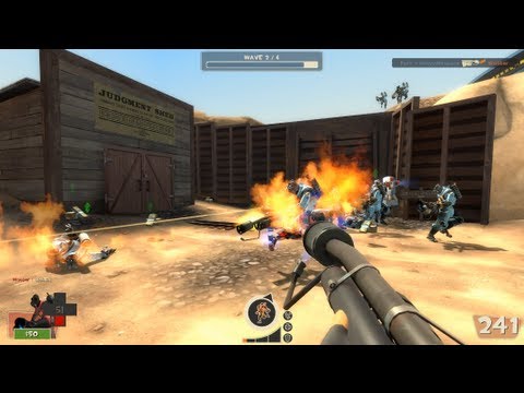 Let's Play Team Fortress 2 Man Vs Machine Co-op Mode
