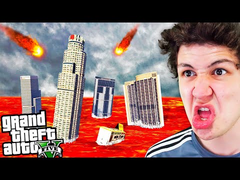 ¿Qué PASA si Hay un TSUNAMI de LAVA en GTA 5? Grand Theft Auto V – GTA V Mods
