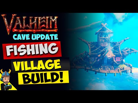 Valheim FISHING VILLAGE Build!