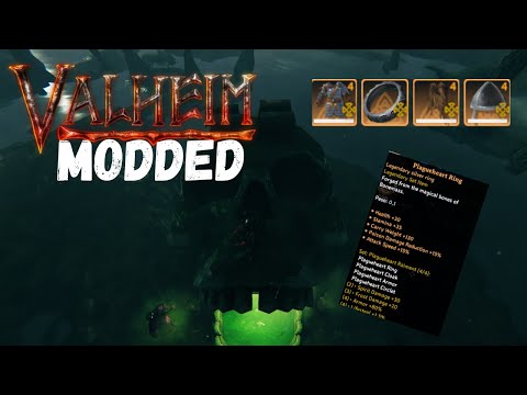 VALHEIM GAMEPLAY – MODDED – BONEMASS FARM – SET PLAGUEHEART EPICLOOT DROP