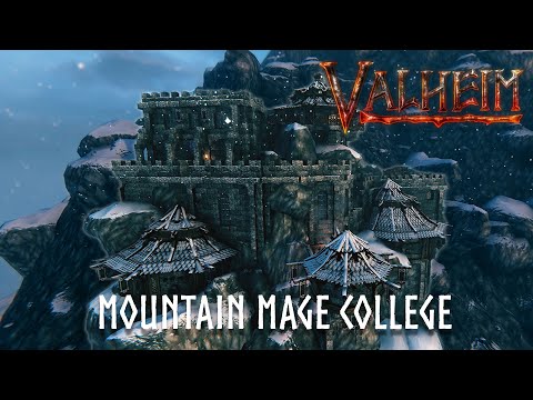Valheim Mountain Mage College (creative mode)