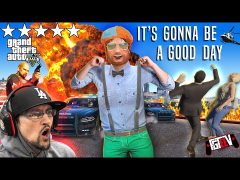 Youtuber Gone Wild in GRAND THEFT AUTO 5! FGTeeV Visits America!