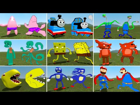 ALL 2D MEMES VS. 3D MEMES SANIC CLONES in Garry's Mod