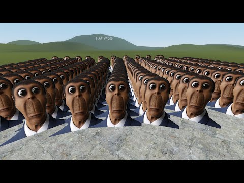 ALL OBUNGA HORROR FAMILY In Garry Mod