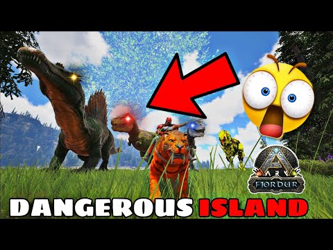 ARK SURVIVAL EVOLVED : CAPTURING A ISLAND FOR T-REX AND SPINO ! | DAY 19 FJORDUR