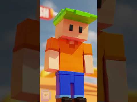 Benda Itu Hijau? – Stumble Guys Versi Minecraft