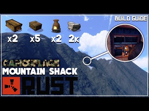 Camouflage Mountain Shack | Rust Base Building