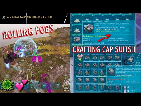 Crafting Cap Suits With A Lvl 180 Character | Ark Survival Evolved Official PvP | Banditos