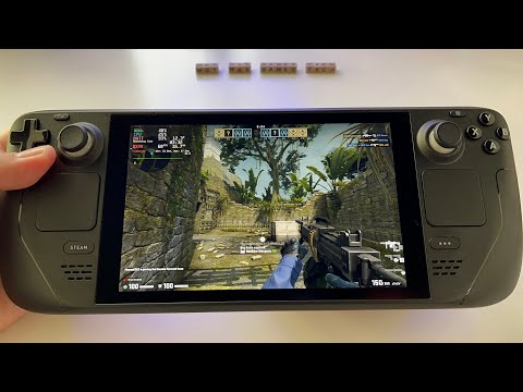 CS:GO Counter Strike Global Offensive – online multiplayer Steam Deck handheld gameplay