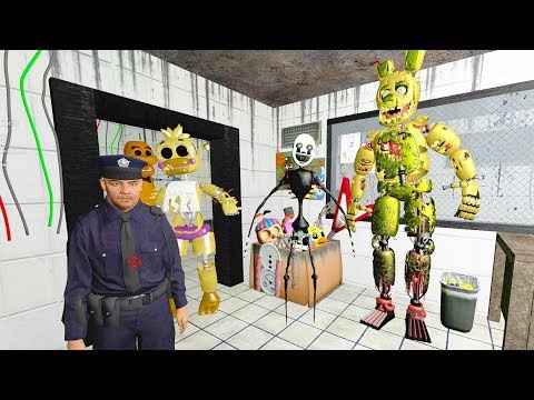 АНИМАТРОНИКИ ПУГАЮТ ОХРАННИКА FNAF 3 ► Garry's Mod