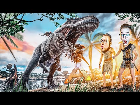 ПОПАЛИ В МИР ДИНОЗАВРОВ! НАШЕ ПЕРВОЕ ВЫЖИВАНИЕ В ARK SURVIVAL! ОПАСНОСТЬ ПОВСЮДУ!