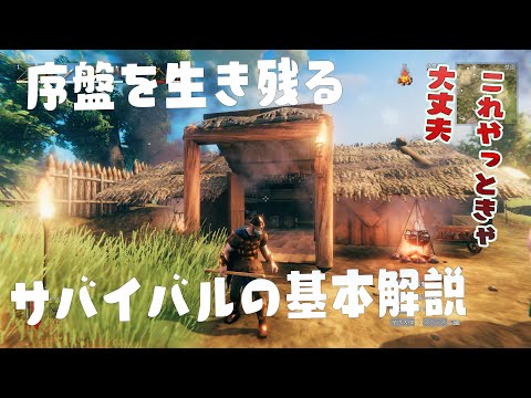 序盤を生き残るためのサバイバル術解説【Valheim】#3