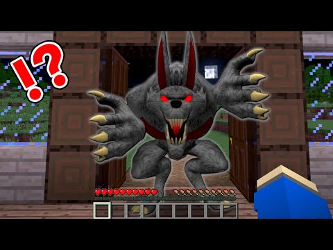 恐怖のオオカミ男がいる家に泊まった結果…⁉️【マイクラ マインクラフト】ぽっぴんず