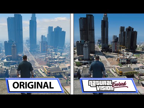 Grand Theft Auto V | NaturalVision Evolved | Mod Graphics Comparison | RTX 3080