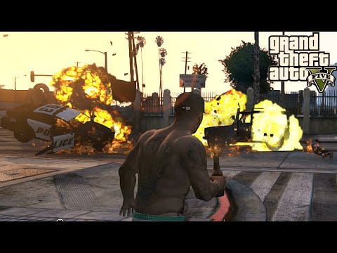 Grand Theft Auto V (Xbox 360) Free Roam Gameplay #25