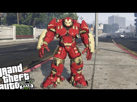 GTA 5 PC Iron Man Mod – HULKBUSTER ARMOR VS ZOMBIE INVASION (Grand Theft Auto 5 Hulkbuster)