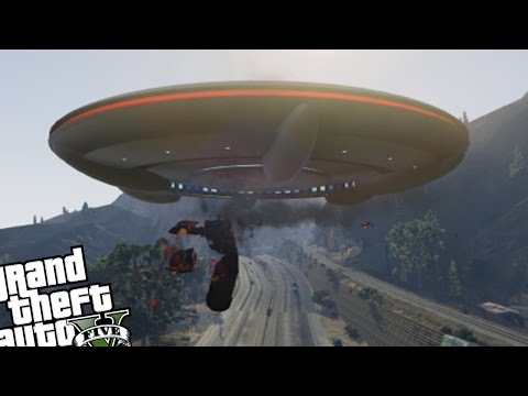 GTA 5 PC – UFO MOD (UFO Abduction Mode!) Grand Theft Auto 5 UFO Gameplay