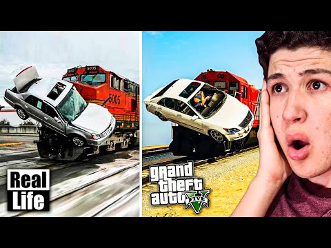 GTA 5 VS VIDA REAL!! #2 GRAND THEFT AUTO V EN LA VIDA REAL