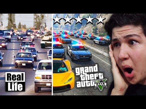 GTA 5 VS VIDA REAL!! GRAND THEFT AUTO V EN LA VIDA REAL