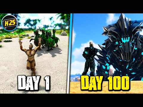 I Survived 100 Days in ARK Survival Evolved Modded, Primal Fear😬