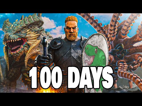 I Took 100 Days To Beat Fantasy Creatures in Ark